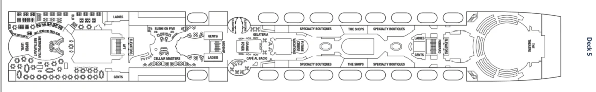 Celebrity Cruises Celebrity Millennium Deck Plan 5