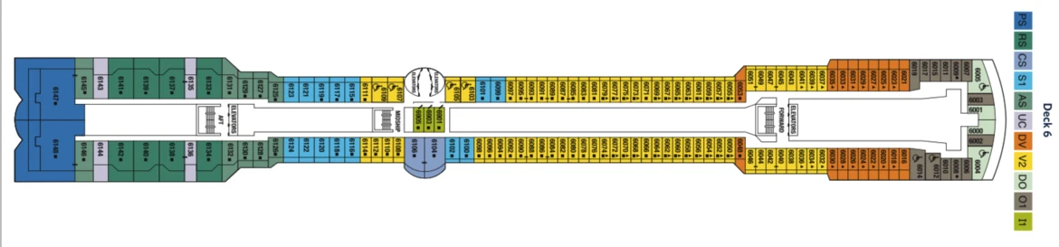 Celebrity Cruises Celebrity Millennium Deck Plan 6