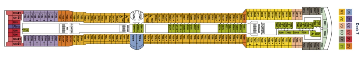 Celebrity Cruises Celebrity Millennium Deck Plan 7