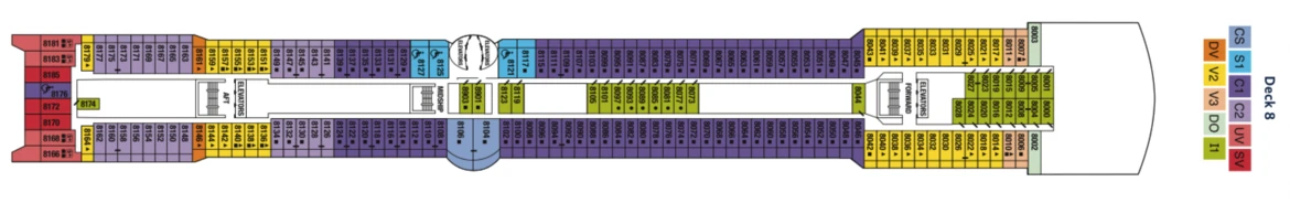 Celebrity Cruises Celebrity Millennium Deck Plan 8