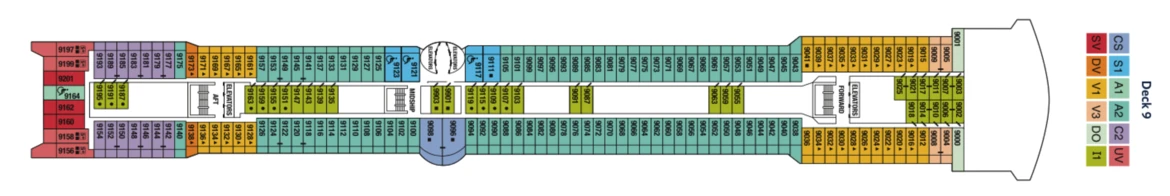 Celebrity Cruises Celebrity Millennium Deck Plan 9