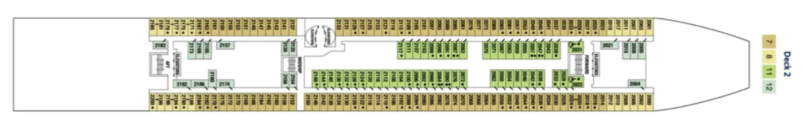 Celebrity Cruises Celebrity Summit Deck Plan 2