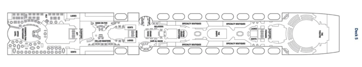 Celebrity Cruises Celebrity Summit Deck Plan 5