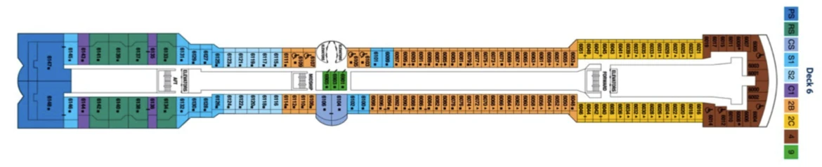 Celebrity Cruises Celebrity Summit Deck Plan 6