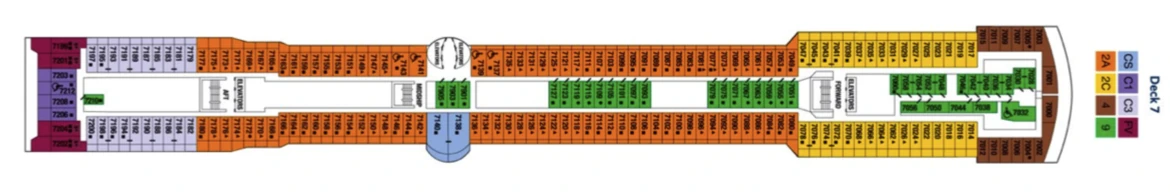 Celebrity Cruises Celebrity Summit Deck Plan 7