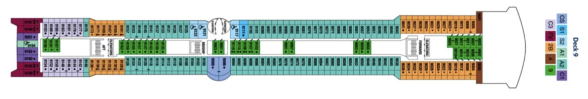 Celebrity Cruises Celebrity Summit Deck Plan 9