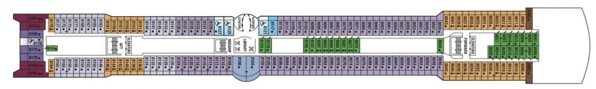 Celebrity Cruises Celebrity Summit Deck Plans 2014 Deck 8