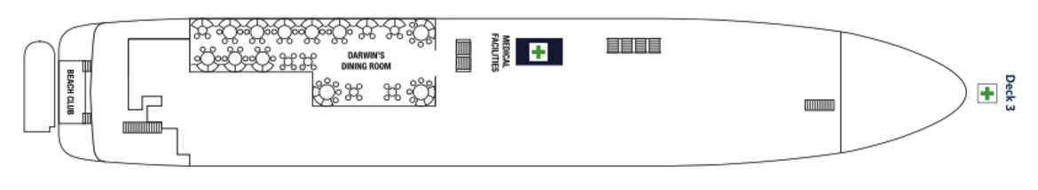Celebrity Cruises Celebrity Xpedition Deck Plan 3