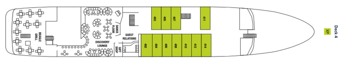 Celebrity Cruises Celebrity Xpedition Deck Plan 4