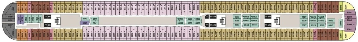 Disney Cruise Line Disney Dream &amp; Disney Fantasy Deck Plans Deck 8