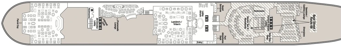 Disney Cruise Line Disney Magic &amp; Disney Wonder Deck Plans Deck 3