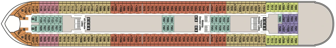 Disney Cruise Line Disney Magic &amp; Disney Wonder Deck Plans Deck 7