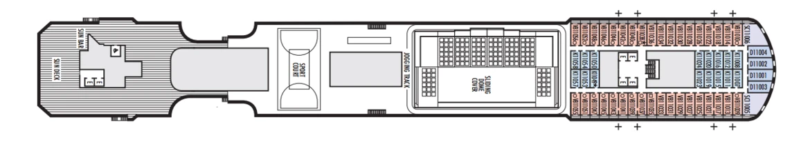 Holland America MS Nieuw Statendam Deck Plans Deck 11