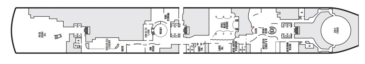 Holland America MS Nieuw Statendam Deck Plans Deck 2