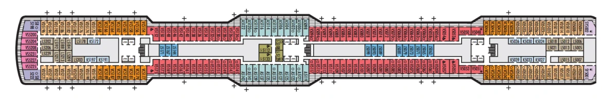 Holland America MS Nieuw Statendam Deck Plans Deck 5