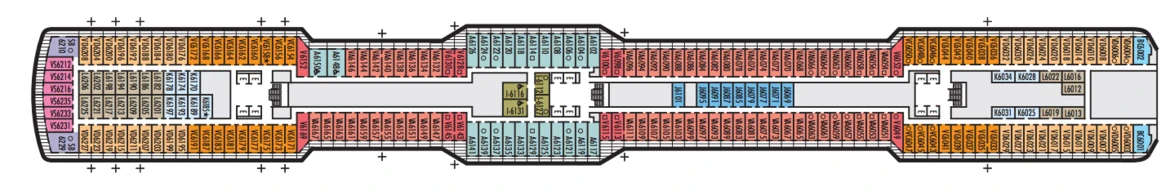 Holland America MS Nieuw Statendam Deck Plans Deck 6