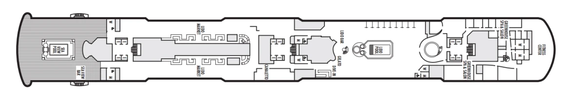 Holland America MS Nieuw Statendam Deck Plans Deck 9