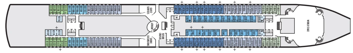 Holland America Noordam Deck Plan 1