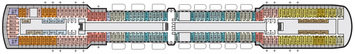 Holland America Noordam Deck Plan 4