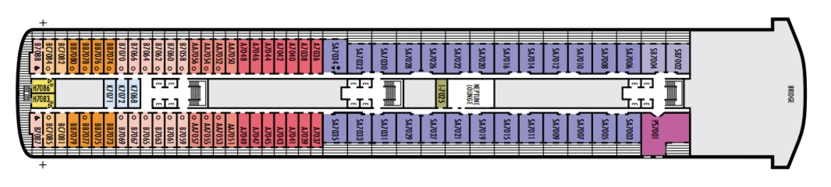 Holland America Line Zaandam Deck 7