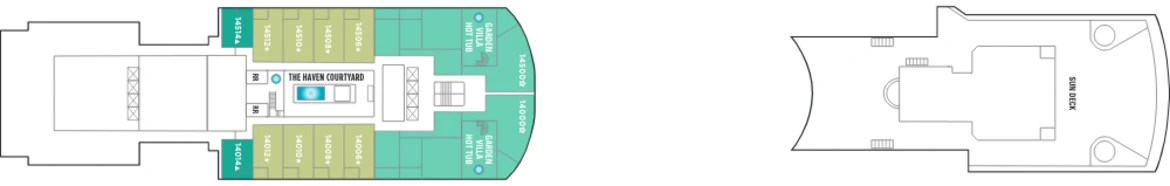 Norwegian Cruise Lines Norwegian Jade Deck Plans Deck 14
