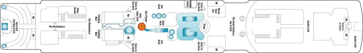 Norwegian Cruise Line Norewegian Epic Deck Plans Deck 15