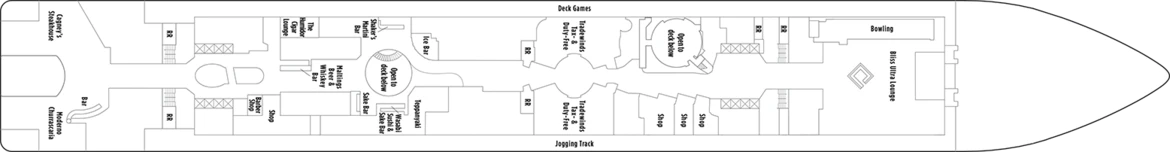 Norwegian Cruise Line Norewegian Epic Deck Plans Deck 7