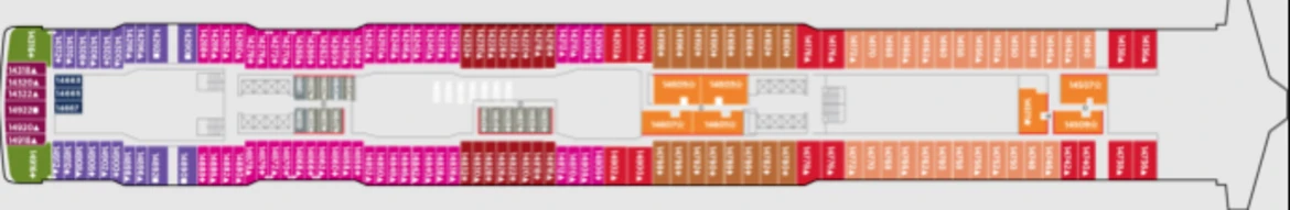 NCL Getaway Deck Plan 14