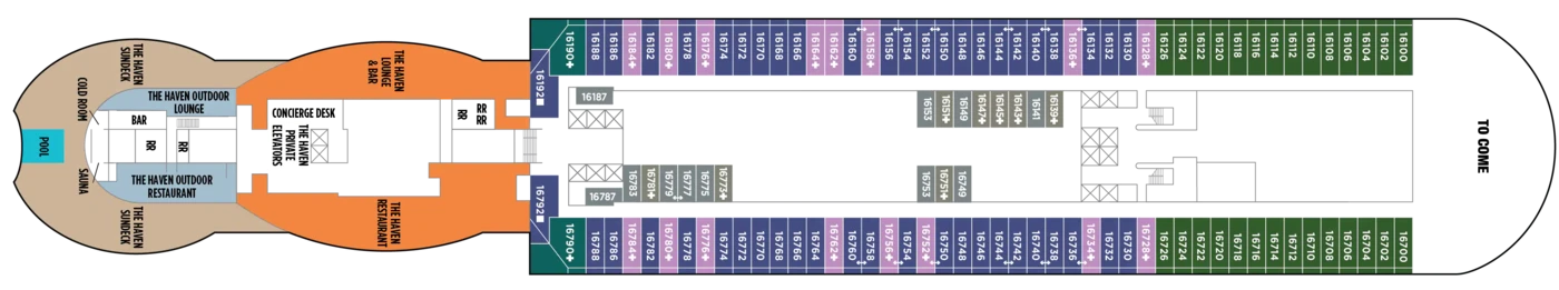 NCL Norwegian Prima Viva Deck 16