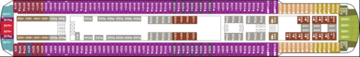 NCL Sun Deck Plan 8