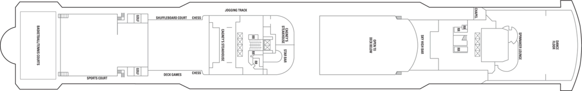 Norwegian Cruise Line Norwegian Jewel Deck Plans Deck 13