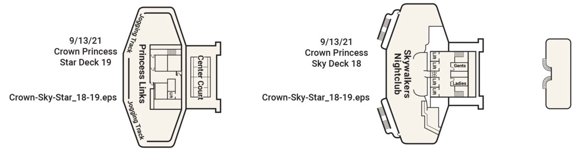 Princess Cruises Crown Sky Star 18 19