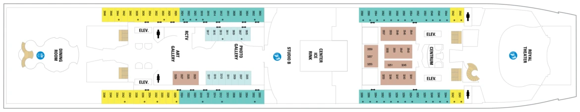 RCI Independence Of The Seas Deck Plan 3