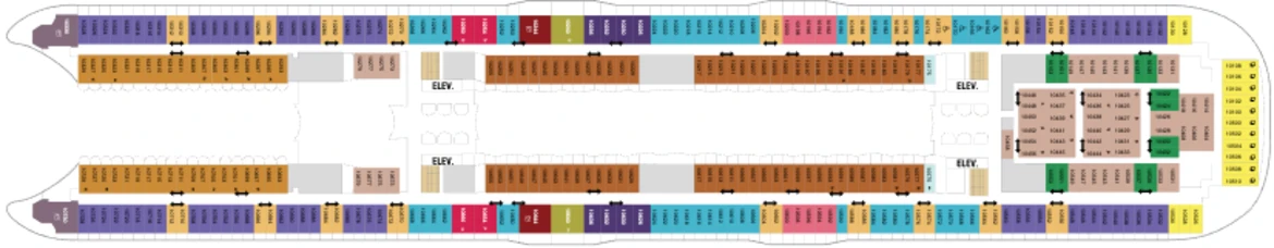 RCI Oasis Of The Seas Deck Plan 10