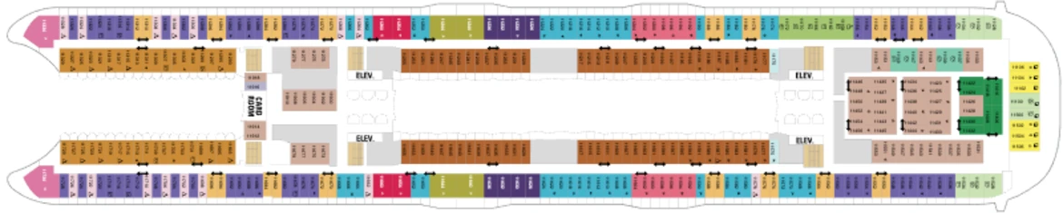 RCI Oasis Of The Seas Deck Plan 11