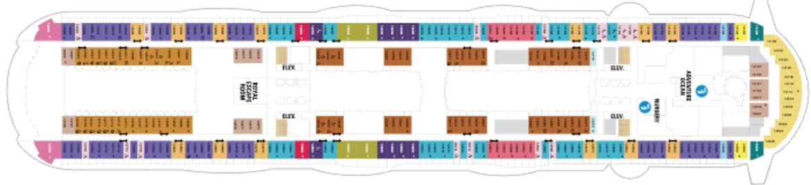 RCI Oasis Of The Seas Deck Plan 14