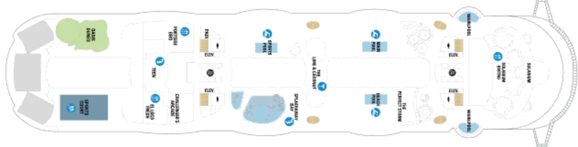 RCI Oasis Of The Seas Deck Plan 15