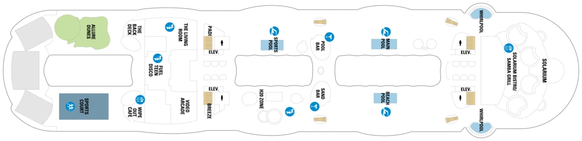 RCI Allure Of The Seas Deck 15