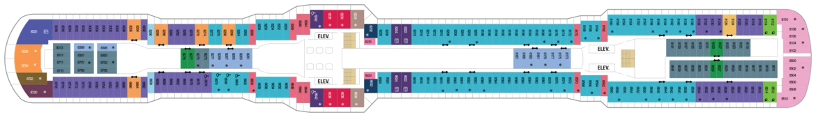 RCI Ovation Of The Seas Deck Plan 8