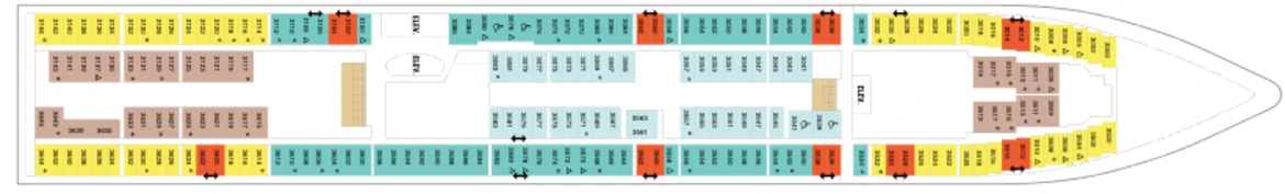 RCI Jewel Of The Seas Deck Plan 3