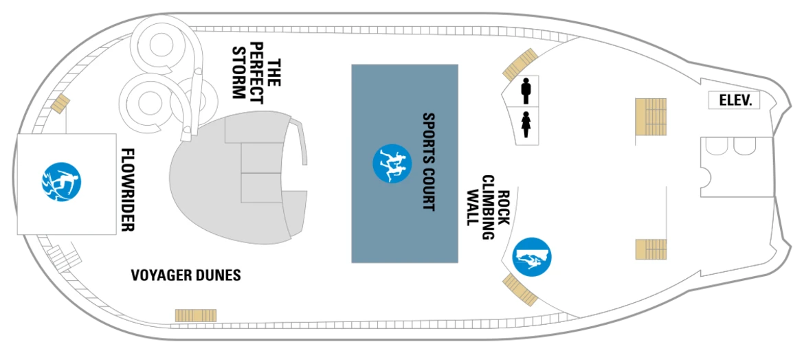 RCI Voyager Of The Seas Deck Plan 13