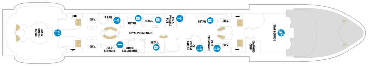 RCI Voyager Of The Seas Deck Plan 5