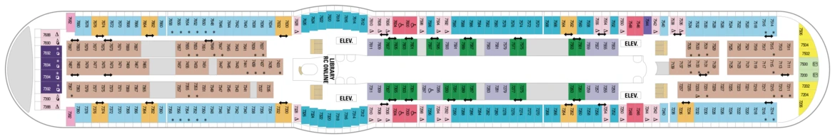 RCI Voyager Of The Seas Deck Plan 7