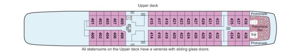 Viking River Cruises Viking Sineus Deck Plans Upper Deck