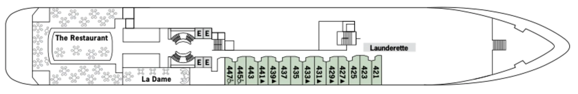 Silversea Cruises Silver Wind Deck Plan Deck 4