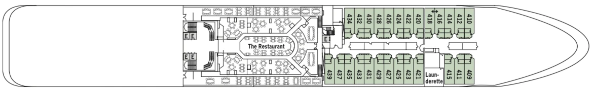 Silversea Cruises Silver Shadow Deck Plan Deck 4