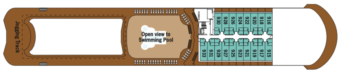 Silversea Cruises Silver Shadow Deck Plan Deck 9