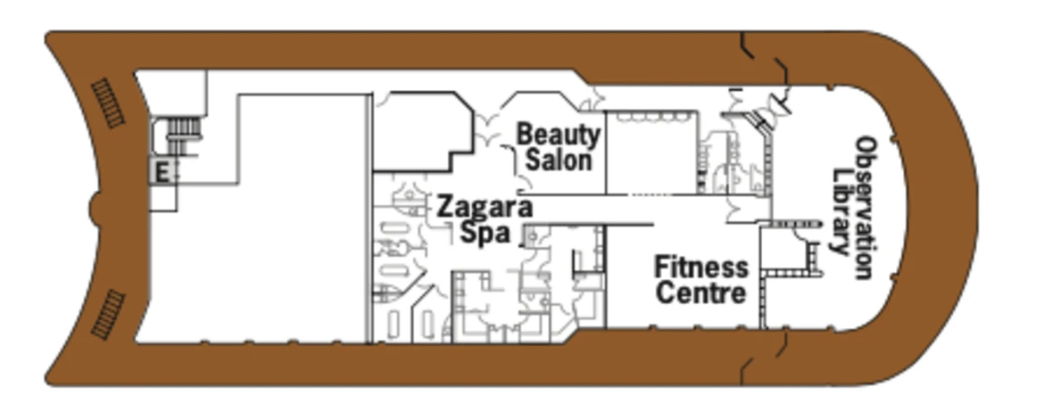 Silversea Cruises Silver Whisper Deck Plan Deck 10