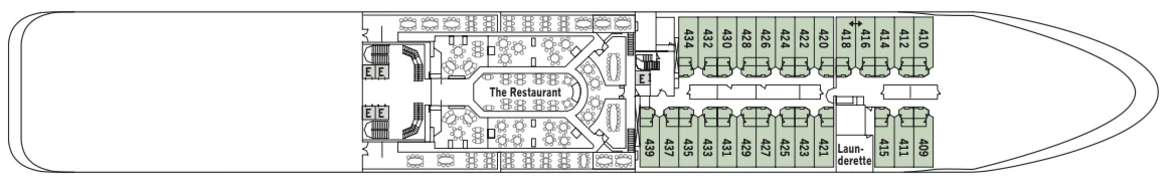 Silversea Cruises Silver Whisper Deck Plan Deck 4