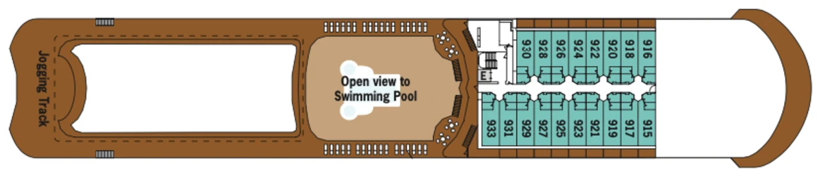 Silversea Cruises Silver Whisper Deck Plan Deck 9